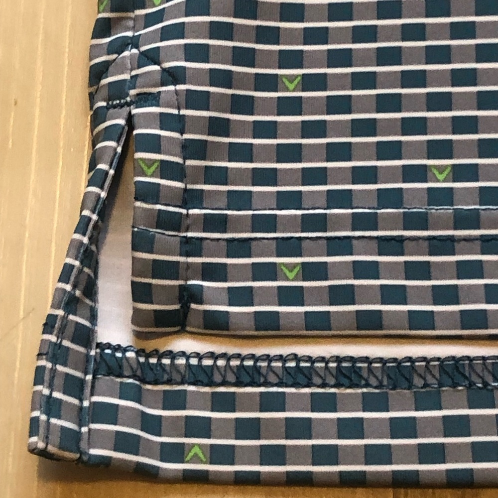 Callaway Blue and Gray Patterned Polo Shirt - Opti-Dri - Picture 6 of 9